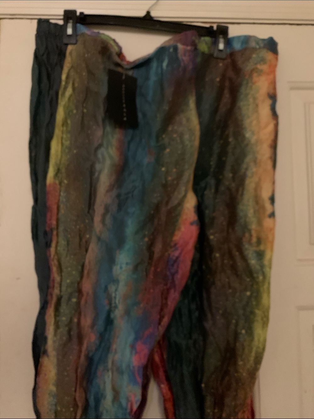 bryn Walker Multicolor Metallic Stripe Wide-Leg Pants - Picture 3 of 5